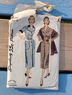 Simplicity #3636 Sewing Pattern One Piece Dress and Stole Size 18 Bust 36